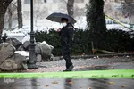 بارش اولین برف پاییزی در مشهد
