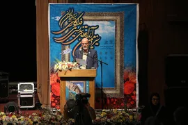 حسن مسلمی نائینی، رئیس جهاددانشگاهی در آیین اعطای تندیس ملی فداکاری دانشجویان ایران
