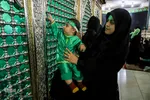 مراسم شیرخوارگان حسینی در آستان علی بن مهزیار اهوازی