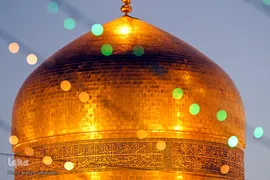 حرم مطهر رضوی در شب میلاد حضرت رضا(ع)