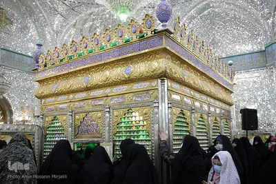 غبار روبی امامزاده جعفر (ع) یزد به مناسبت میلاد حضرت زینب کبری (س)‎‎