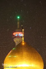 اولین برف زمستانی در قم