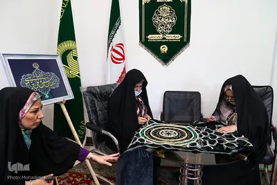 کارگاه تولید پوش سنگ ‌مضجع مطهر امام رضا(ع)