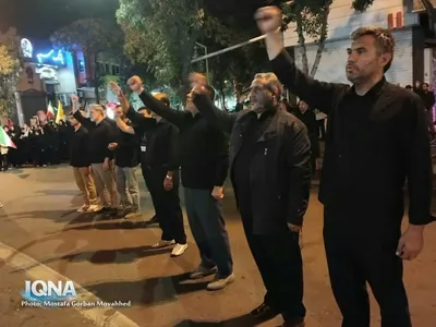 باران هم حریف تجمع مردم اهر در حمایت از مدافعان وطن و بیعت با رهبری