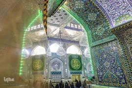 آذین بندی حرم مطهر حسینی در اعیاد رجبیه