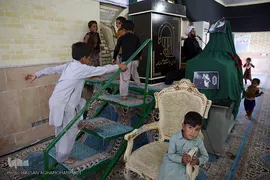 مراسم شیرخوارگان حسینی در منطقه محروم زهکلوت