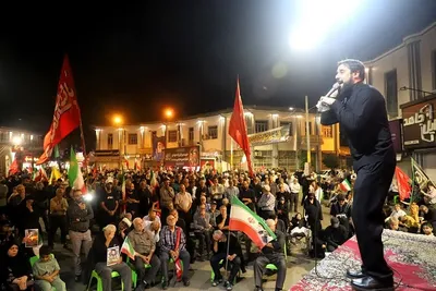 صد و چهل‌ودومین اجتماع مردم انقلابی بابلسر در میدان شهدا 