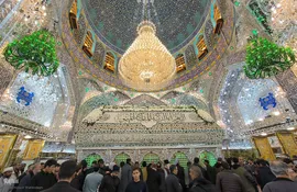 حرم امیرالمومنین علی(ع) در شب ولادت آن حضرت