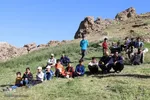 نشست خبری محمد اسکندری، مدیرکل دفتر امور روستایی و شوراهای استانداری استان آذربایجان شرقی در روستای سفیده خان