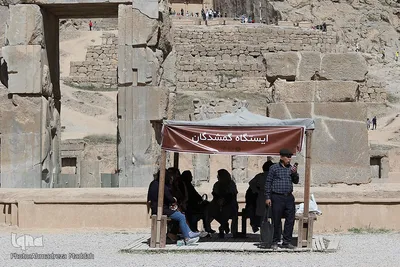 مسافران نوروزی مجموعه جهانی تخت‌ جمشید‎‎