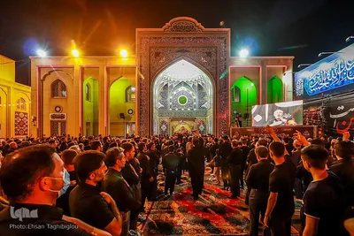 عزاداری شب ششم محرم حسینیه اعظم زنجان‎‎