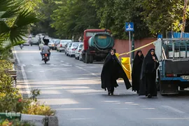 تجمع اعتراض آمیز دانشجویان به کشتار مسلمانان میانمار