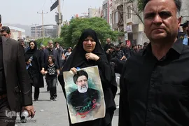 تشیع شهید آیت الله رئیسی و دو تن از همراهان در بیرجند