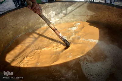آیین پخت سمنو به مناسبت عید غدیرخم