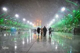 بارش برف در بین‌الحرمین