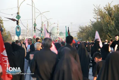 مراسم پیاده روی جاماندگان اربعین حسینی در قم