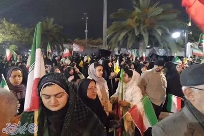 چهل و چهارمین اجتماع و ایستادگی مردم غیور شهرستان بابلسر