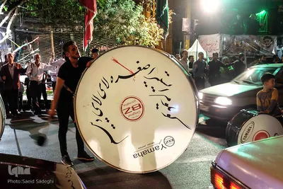 استقبال مردم تبریز از عزاداری دهه محرم
