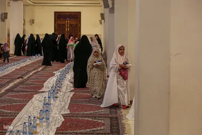 جشن دختران روزه‌ اولی در حرم مطهر حضرت شاهچراغ(ع)