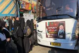 عکس | اعزام کاروان زائران میاندوآب به مراسم تشییع پیکر قائد امت