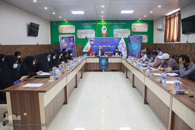 نشست خبری علی منصفی‌راد، رئیس جهاددانشگاهی استان سمنان 