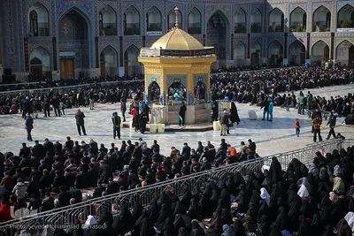 عزاداری شهادت امام رضا(ع) در حرم مطهر رضوی