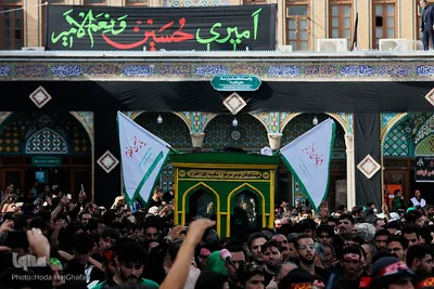 دسته عزاداری سادات چهل اختران در روز یازدهم محرم