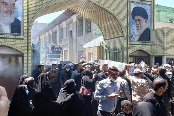 عکس | تشیع پیکر شهدای مدافع حرم خان طومان در گرگان