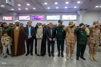 استقبال از پیکر شهید پروین نژاد از شهدای امنیت در شیراز