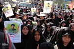 تشییع پیکر شهید اسدالله قربانی از شهدای مدافع حرم