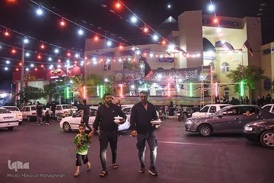 عزاداری شب هشتم محرم در سمنان‎
