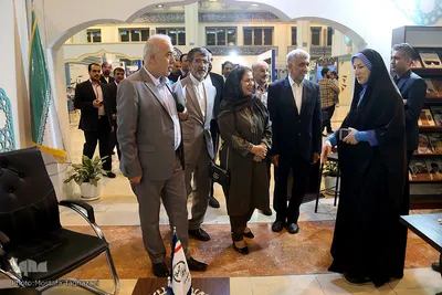 حضور رفعت مسعود، سفیر پاکستان در غرفه ایکنا