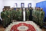 عکس | دیدار فرمانده گردان و کارکنان یگان ویژه مازندران با آیت‌الله محمدی لائینی