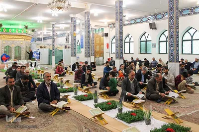 محفل جزء خوانی قرآن کریم در امامزادگان باقریه بیرجند