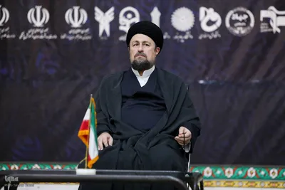 سیدحسن خمینی در مراسم تجدیدمیثاق دانشگاهیان با امام راحل