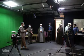 بازدید حجت‌الاسلام والمسلمین مهدی اخوان‌صباغ، رئیس سازمان دارالقرآن الکریم از مرکز تولیدات چندرسانه‌ای «مبین»