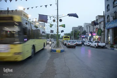 اهواز در هوای غبارگرفته سیاه پوش محرم شد
