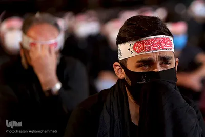 عزاداری شب تاسوعای حسینی هیات «ریحانة الحسین(ع)» با مداحی سیدمجید بنی فاطمه در پارک ارم تهران