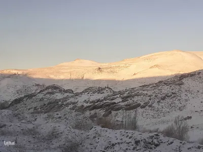 طیبعت برفی امروز در مناطق شهری و روستایی اهر