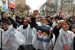مراسم تجمع مردم اهر در سوگ رهبر شهید انقلاب
