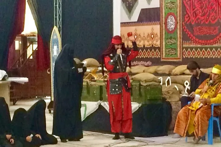 برگزاری مجلس تعزیه در زیارتگاه شهید حاج قاسم سلیمانی در کرمان