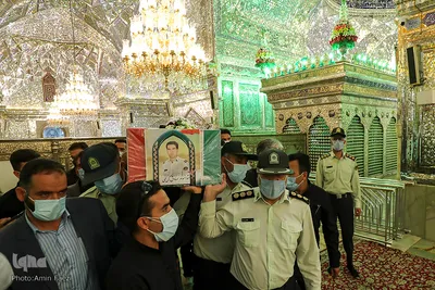 مراسم تشییع پیکر مطهر ستوان سوم شهید «صادق کریمی» - شیراز