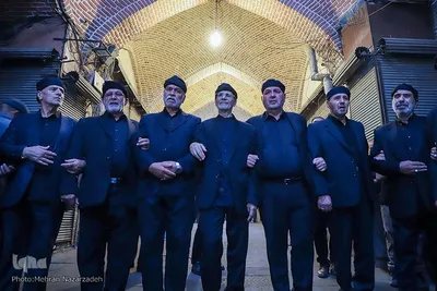 عزاداری سوم شهادت امام حسین(ع) در بازار تبریز‎
