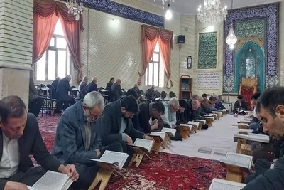 ترتیل خوانی قرآن در مسجد امام خمینی(ره) هریس