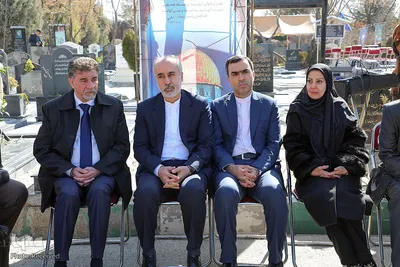 
مراسم خاکسپاری سفیر سابق فلسطین در بهشت زهرا
