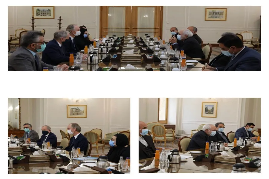 تأکید ظریف بر کارشکنی برخی کشورها در روند حل و فصل بحران سوریه