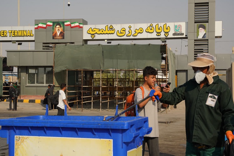 خدمت‌رسانی شهرداری شیراز به زائران اربعین، مرز شلمچه