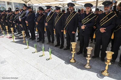 دسته عزا خادمان حرم مطهر بانوی کرامت در رثای امام جواد(ع)//////قم///