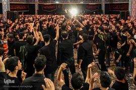 آیین عزاداری شب ششم محرم مسجد امام حسین(ع) سمنان