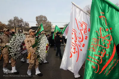 تشییع پیکرهای مطهره 4شهید سقوط هواپیمای اوکراینی